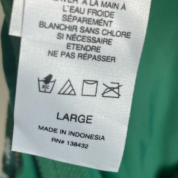 NWOT Modcloth Green One Piece Ditzy Daisies Floral Halter Ruffle Swimsuit Size L - Picture 10 of 11